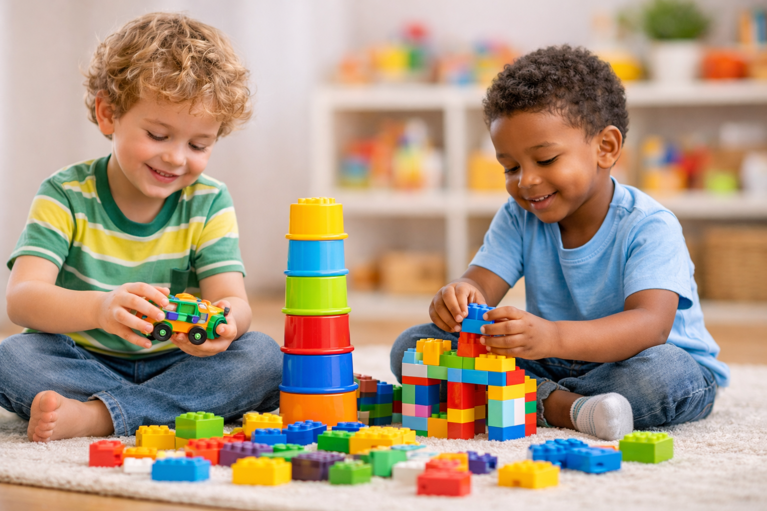 A importância do brincar com brinquedos no desenvolvimento infantil